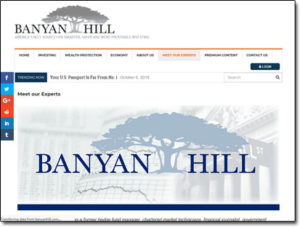 Banyan Hill Publishing Website Screenshot