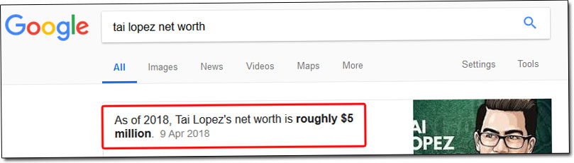 Tai Lopez Net Worth